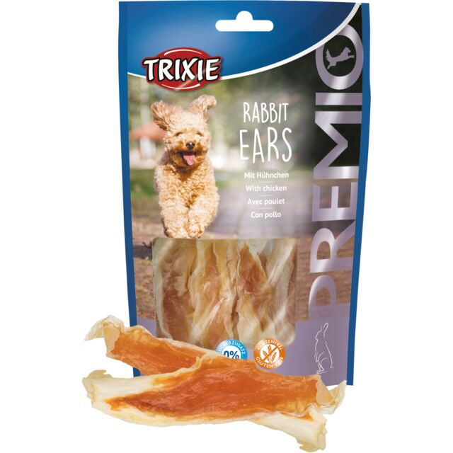 Trixie Premio Rabbit Ears Chicken Dogs 80g