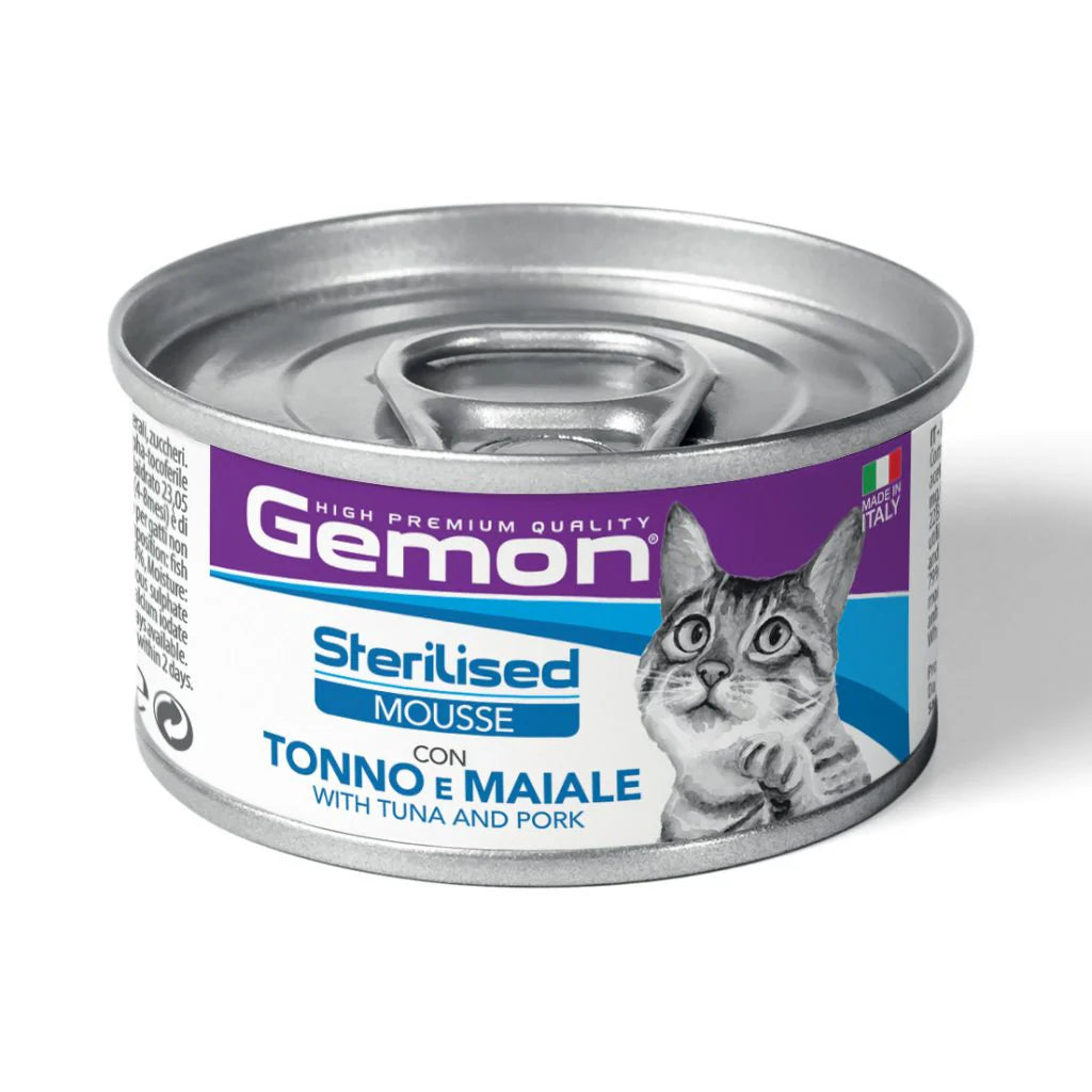 GEMON High Premium Mousse Tuna&Pork Cat Wet Food 85g