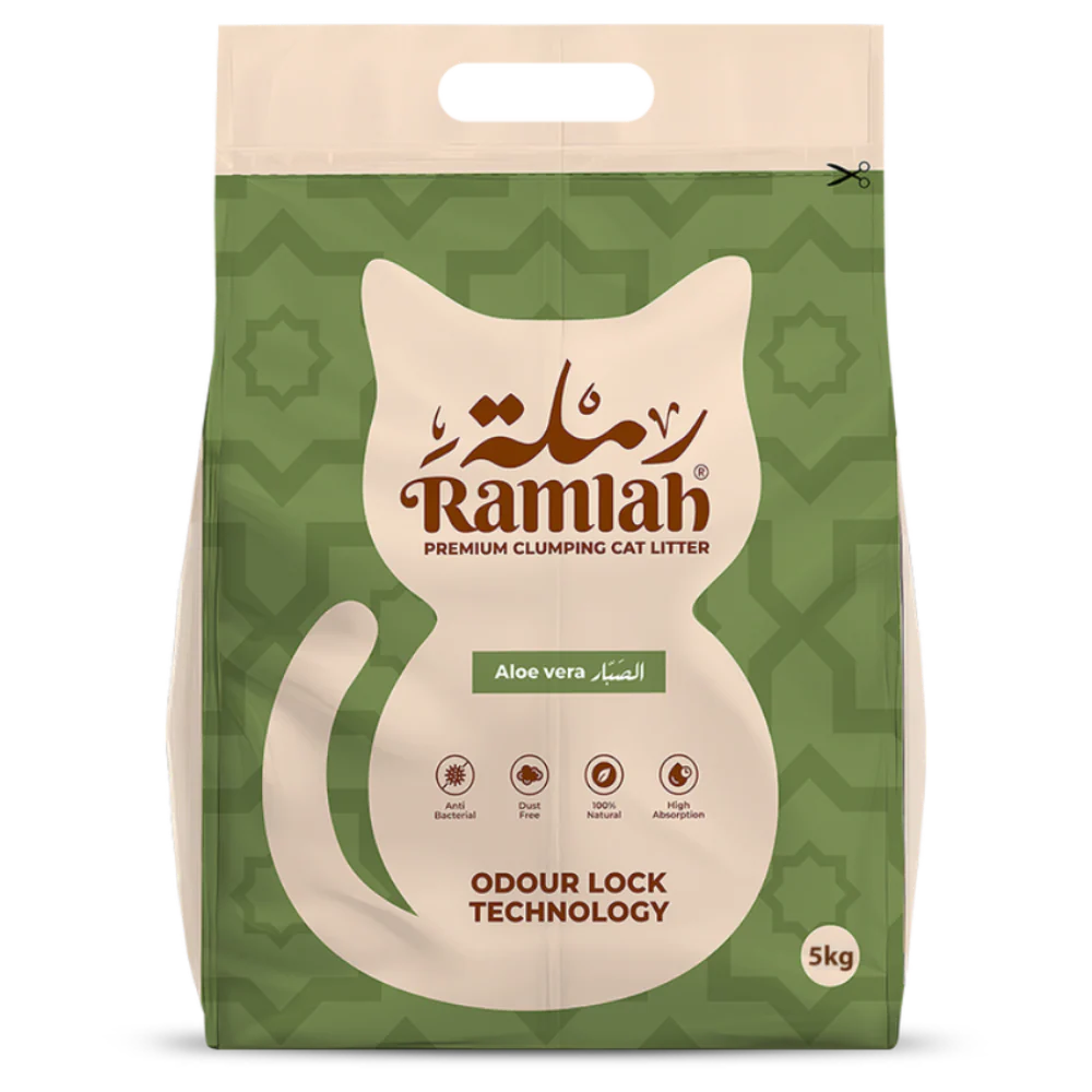 Ramlah Premium Cat Litter – Aloe Vera Scented 5 Kg