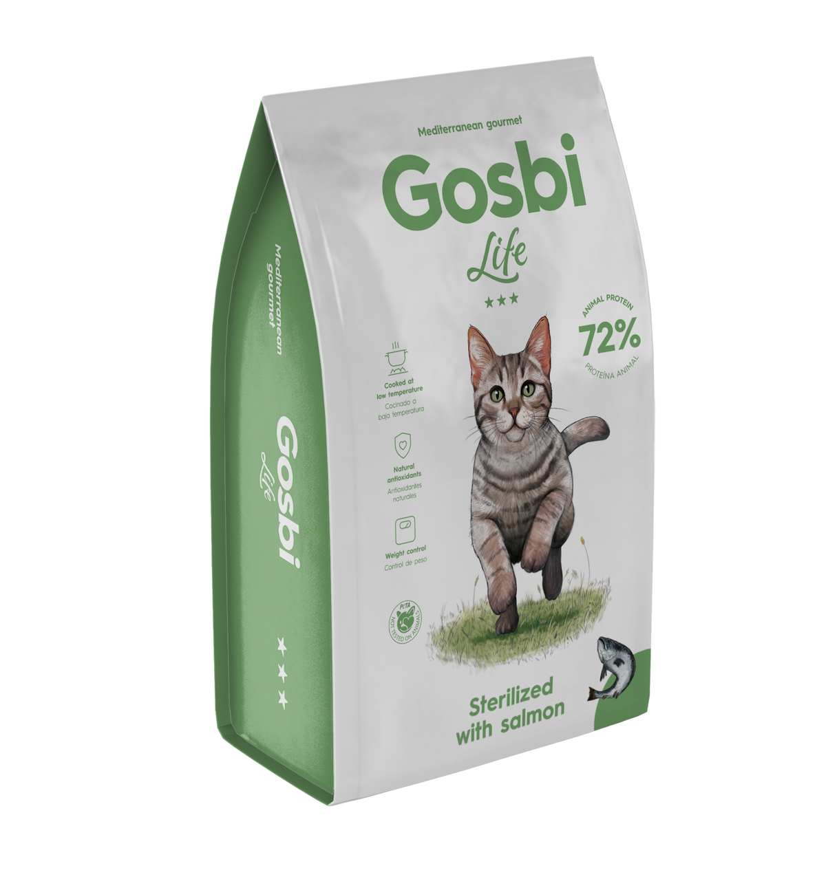 Gosbi life sterilised with salmon 12kg