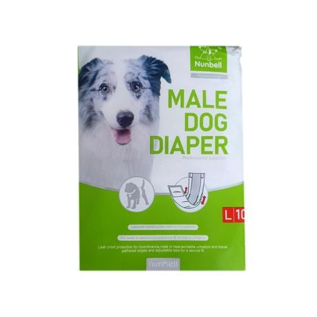 Nunbell Female Dog Diapers  Large 10 pcs