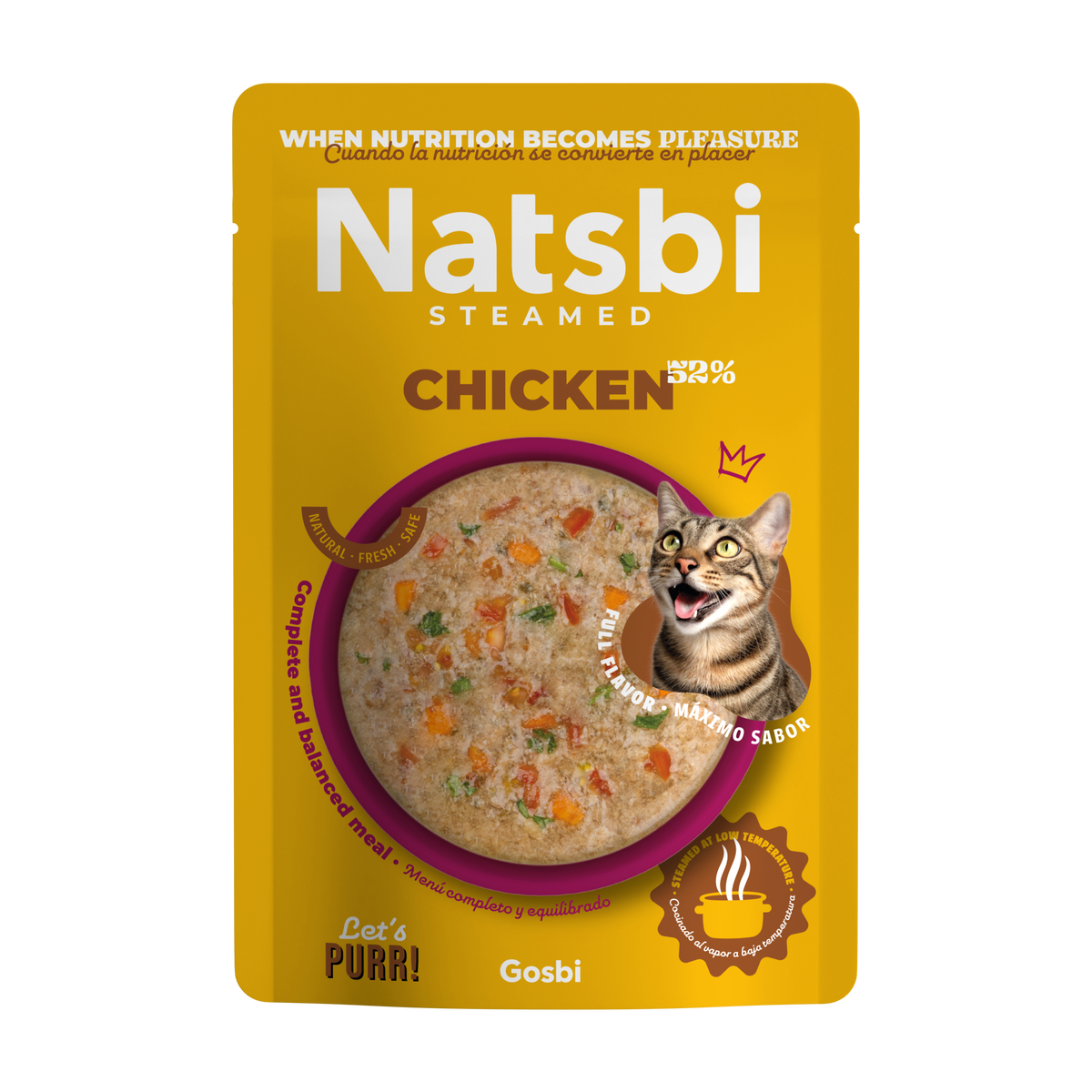 Gosbi Natsbi Cat Steamed Chicken Cats 80g