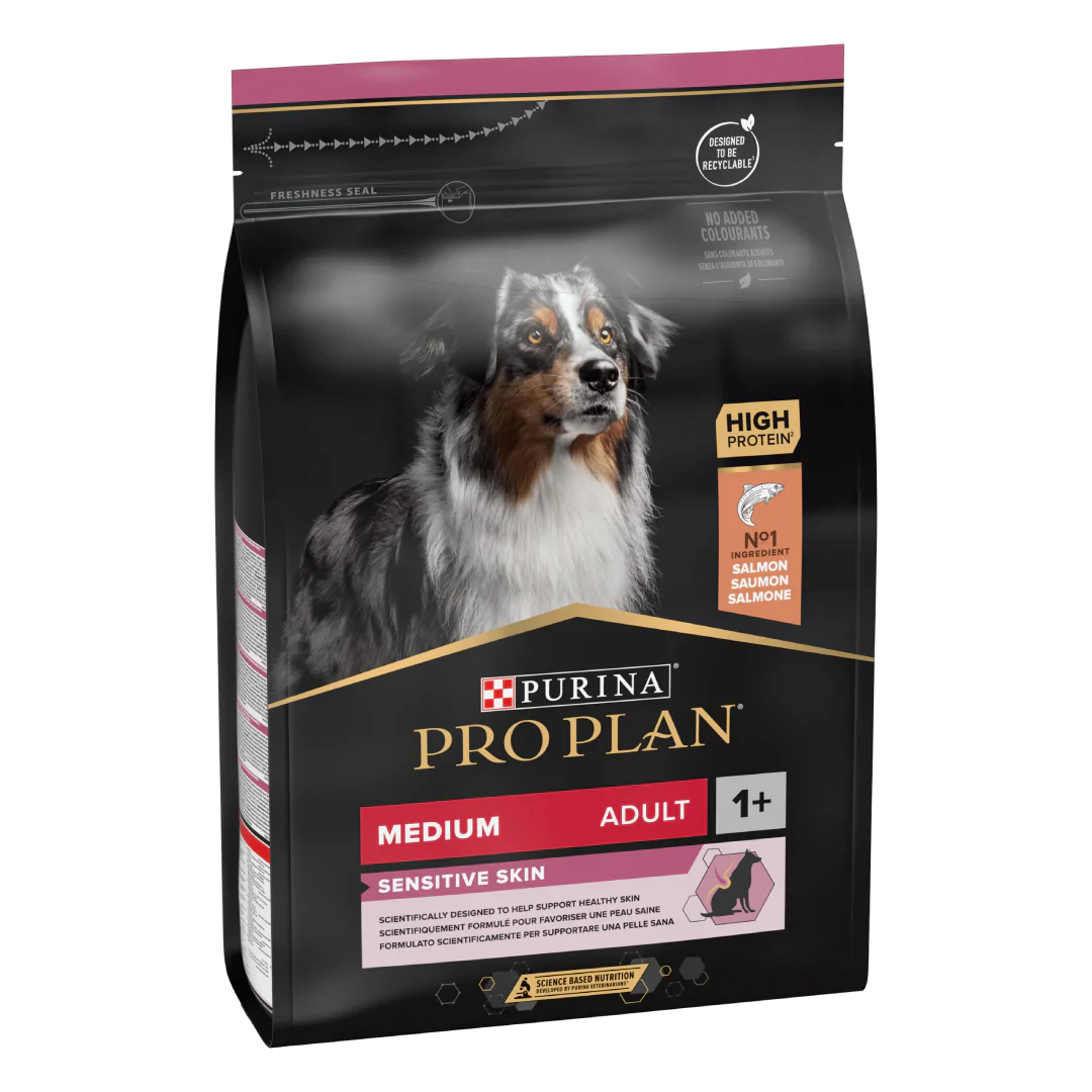 PURINA® PRO PLAN® Dog Medium Adult Sensitive Skin with OPTIDERMA® Rich in Salmon Dry Food