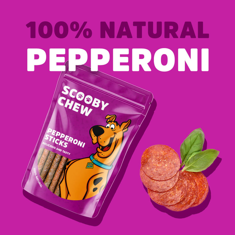 Scooby Chew Pepperoni Sticks - Dog Treats 120g
