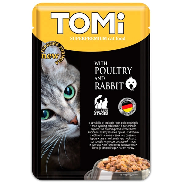 Tomi Pouch Poultry&Rabbit Cat 100g