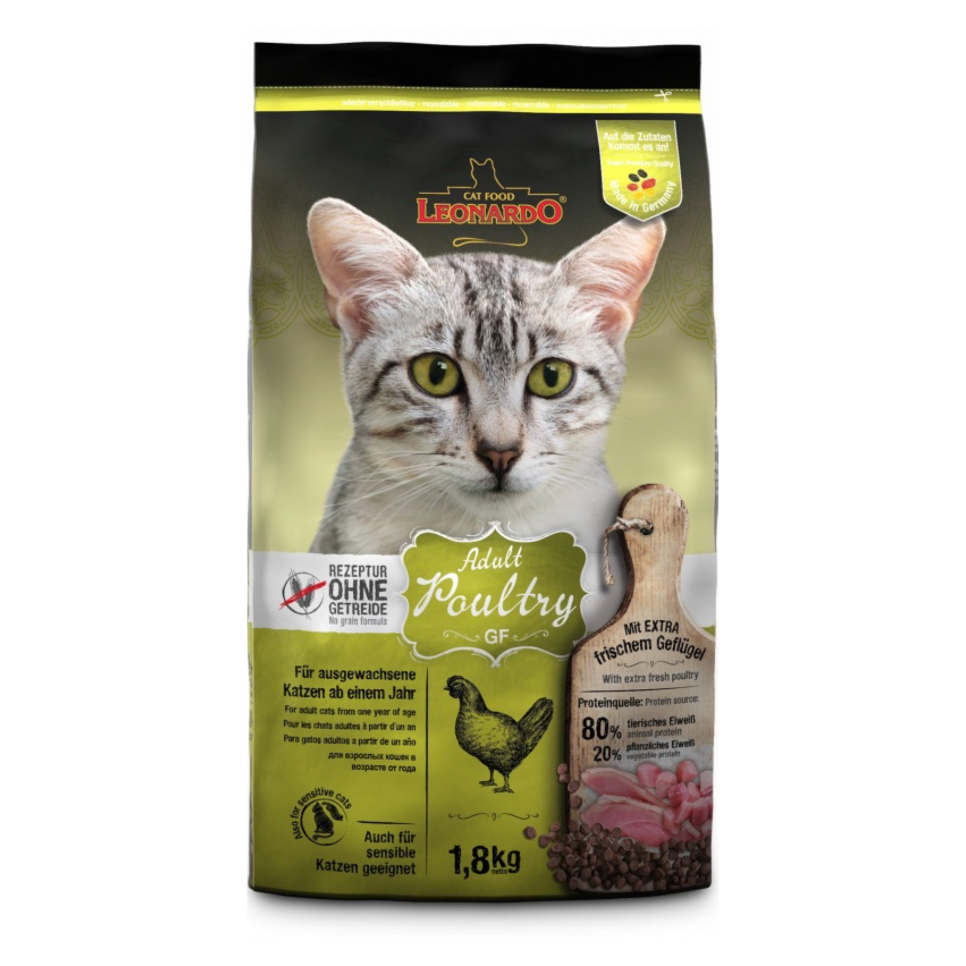 Leonardo Adult Poultry GF 2kg×2 LEONARDO® Adult Poultry GF 1.8kg