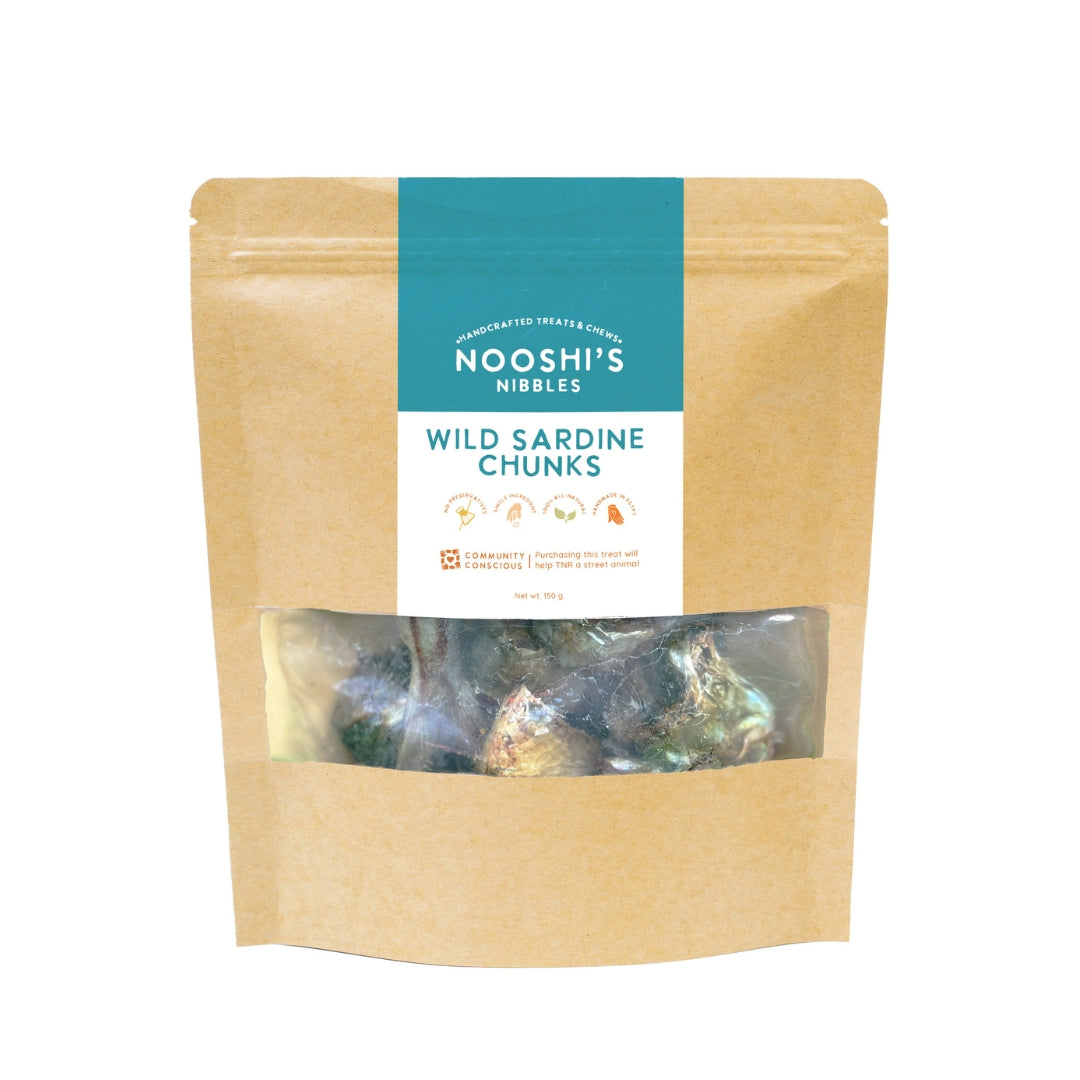 Nooshi's Nibbles Wild Sardine Chunks 150GM