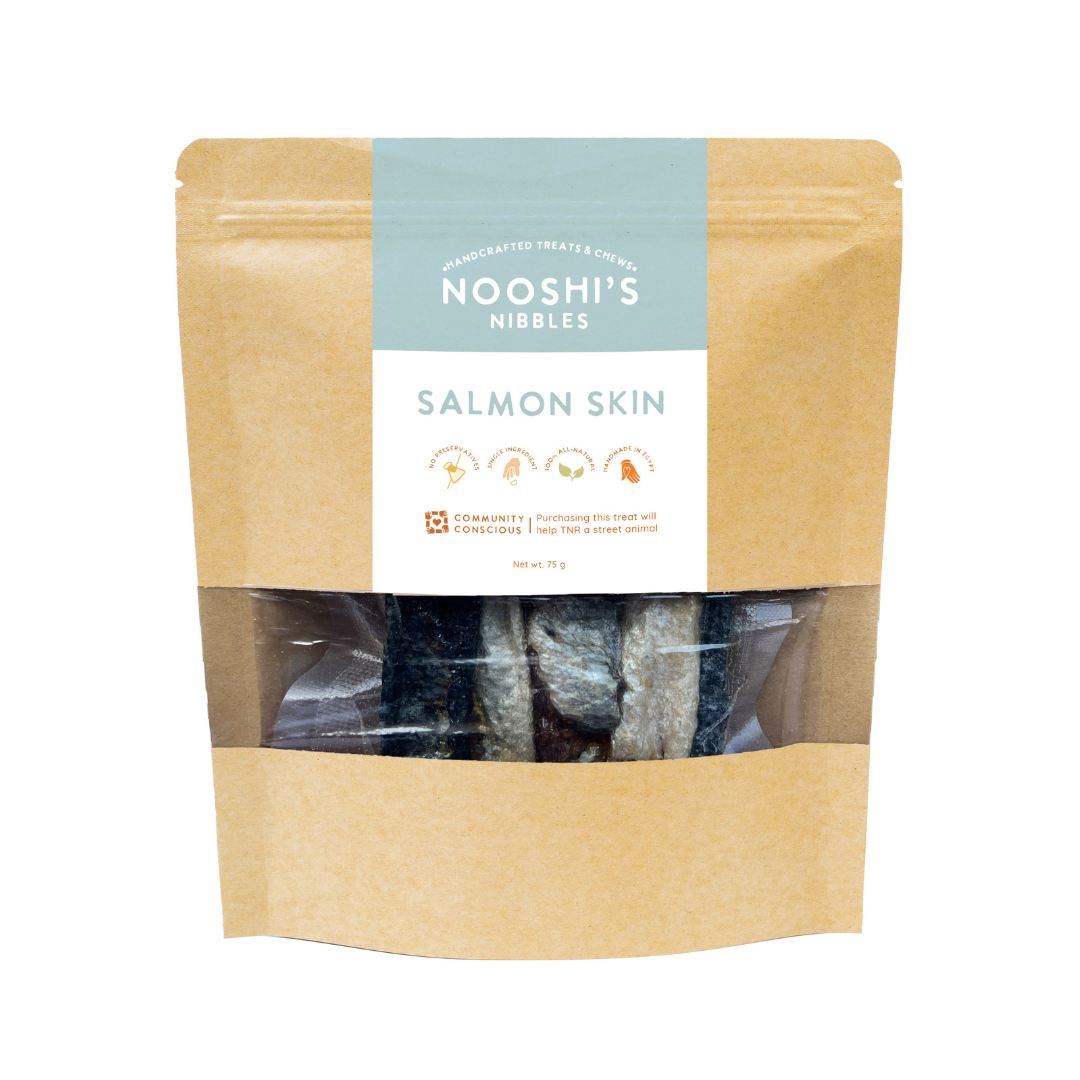 Nooshi's Nibbles Salmon Skin 75GM