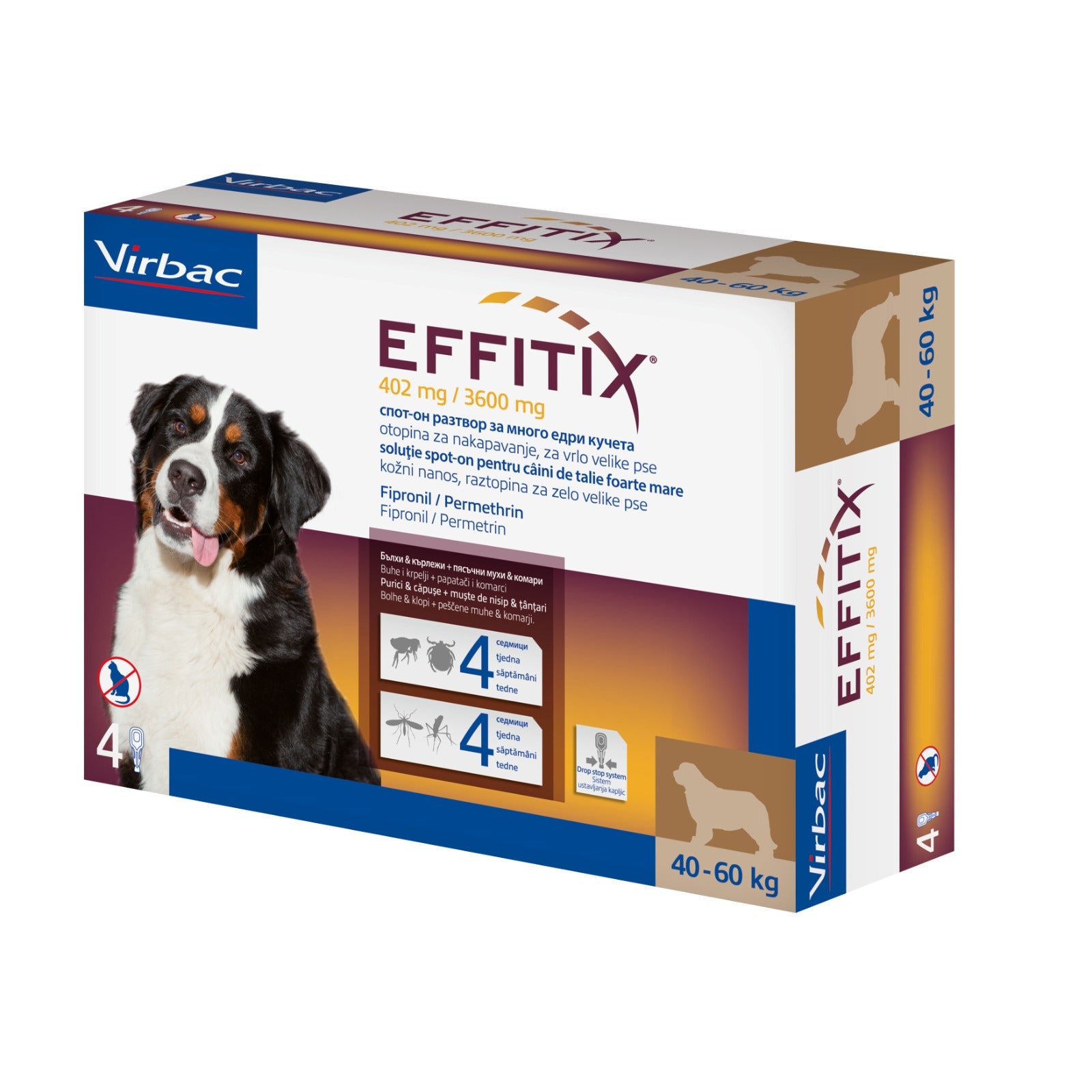 EFFITIX 40-60KG: Price for One Pipette - Ticks and fleas Solution