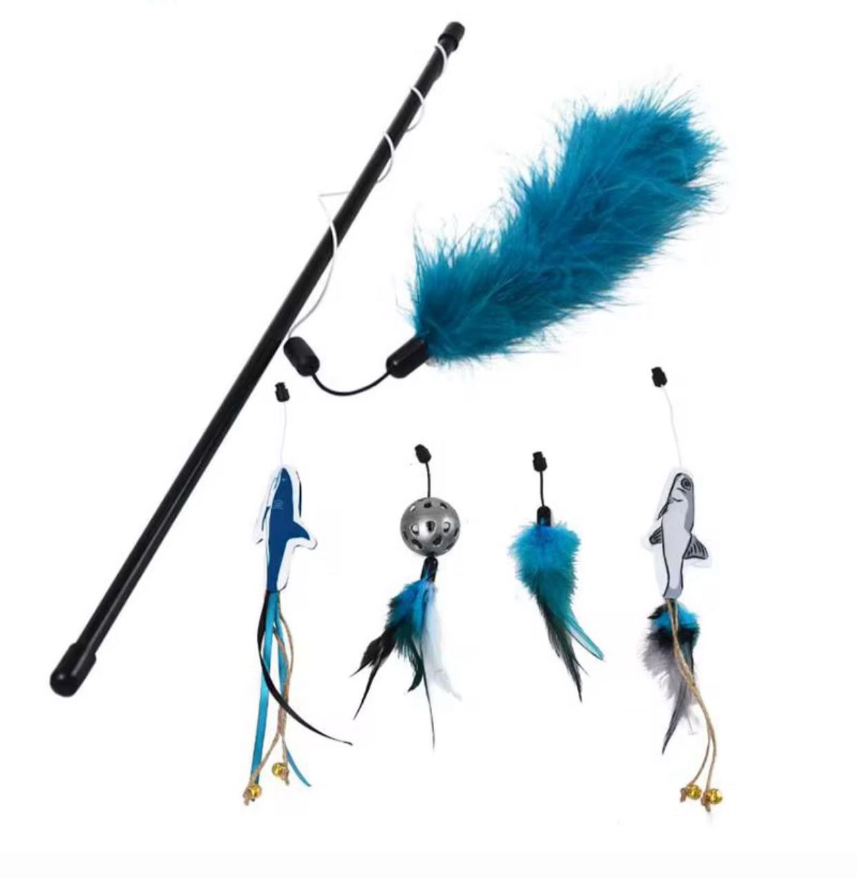 Naomi Cat Toy Hock With Fish  And Balls We-311