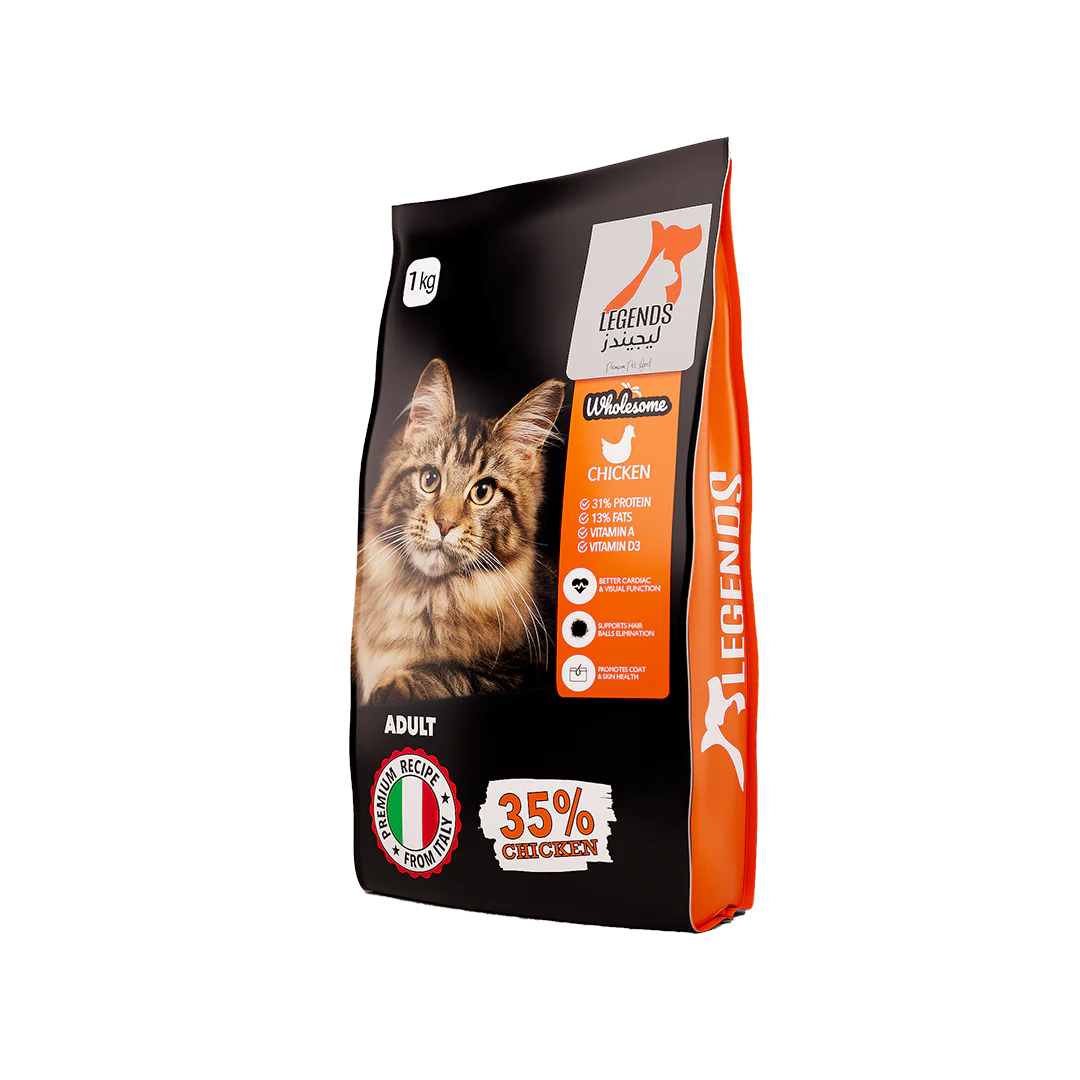 Legends Wholesome Chicken Feed For Adult Cats 1KG