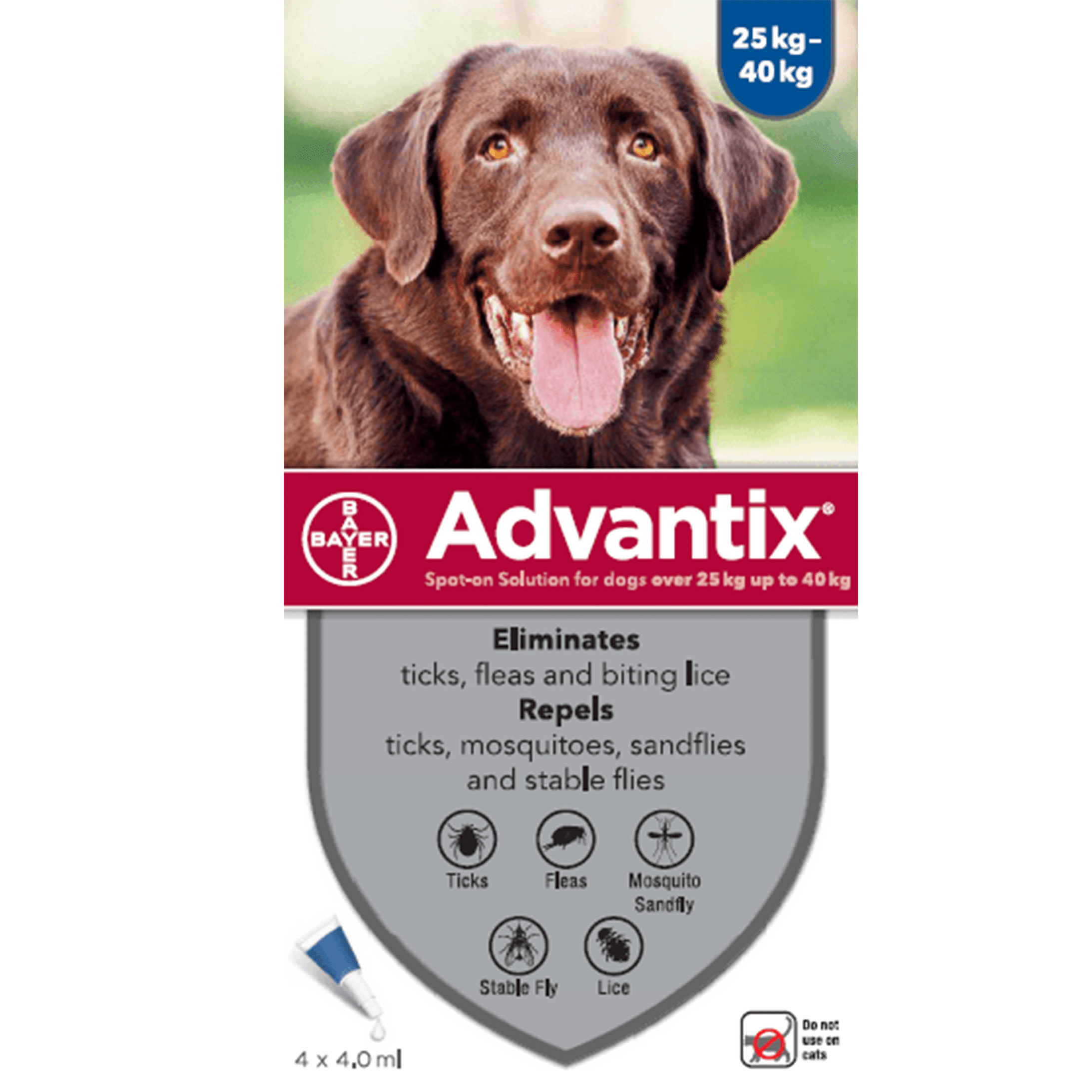 Advantix Big Dogs Over 25kg - 1 Pipette - Amin Pet Shop