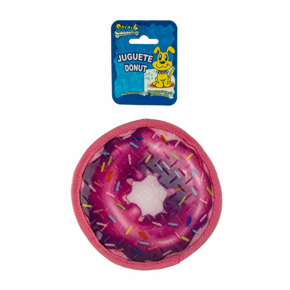 SOLEIL Dog Toy Donut W/TPR Surface