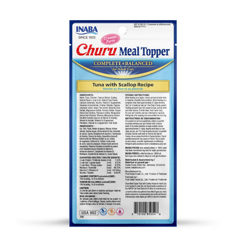 Churu Meal Topper Tuna with Scallop Recipe