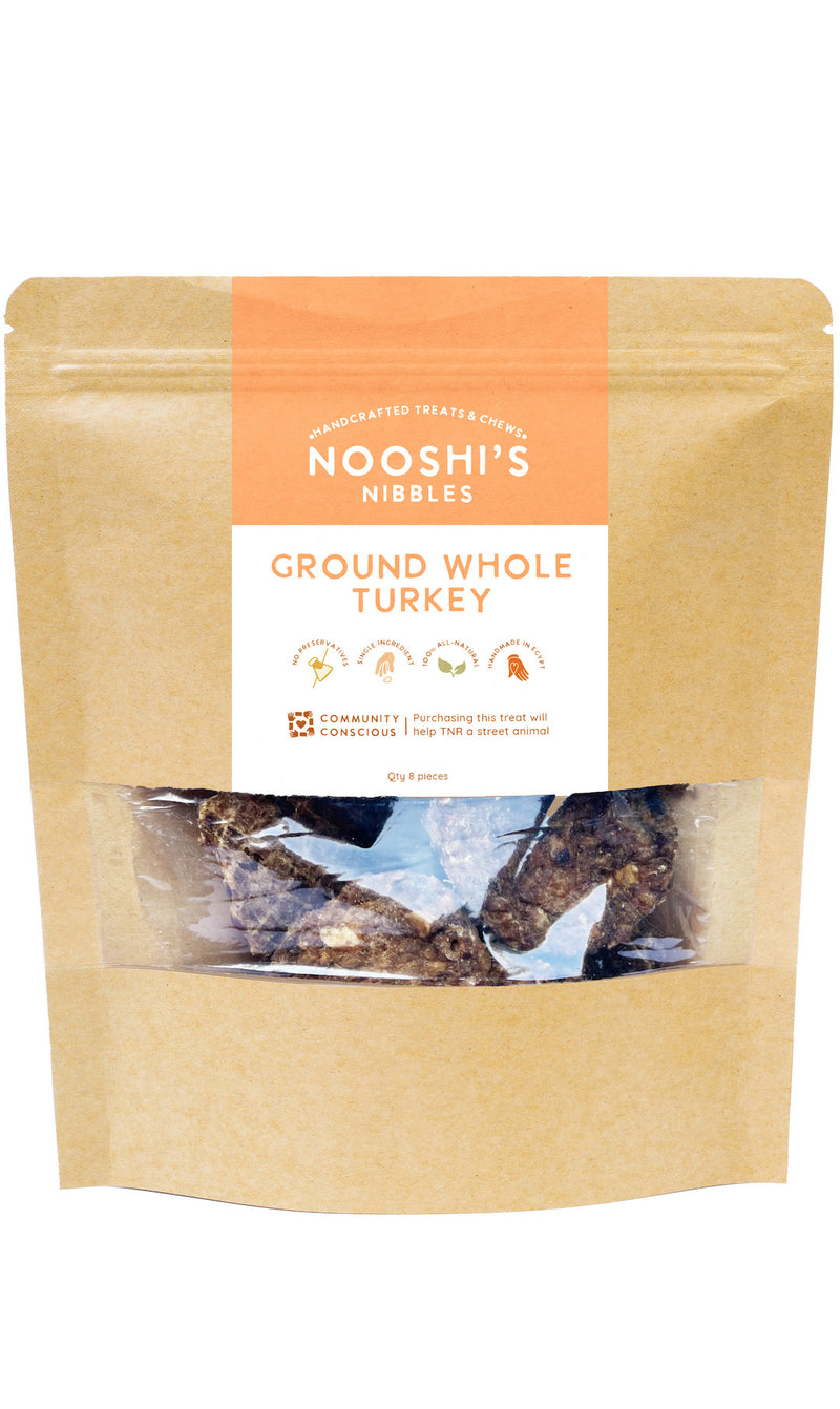 Nooshi's Nibbles Ground Whole Turkey 8 pieces