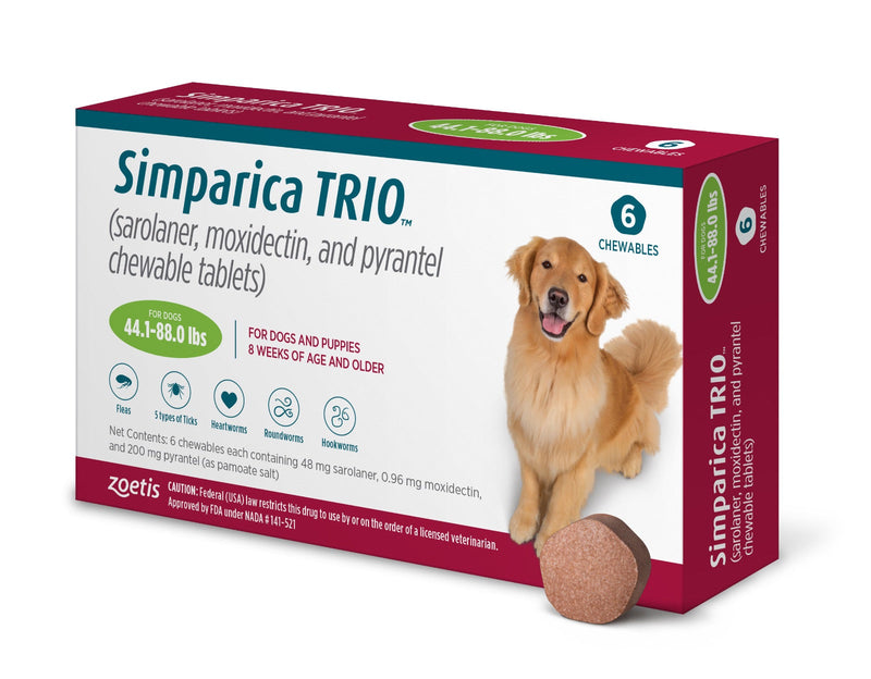 Simparica Trio 20 to 40kg | Six tablet