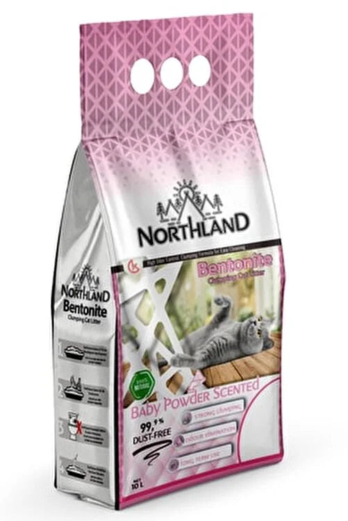 Northland Bentonite Clumping Cat Litter - Baby Powder 20L