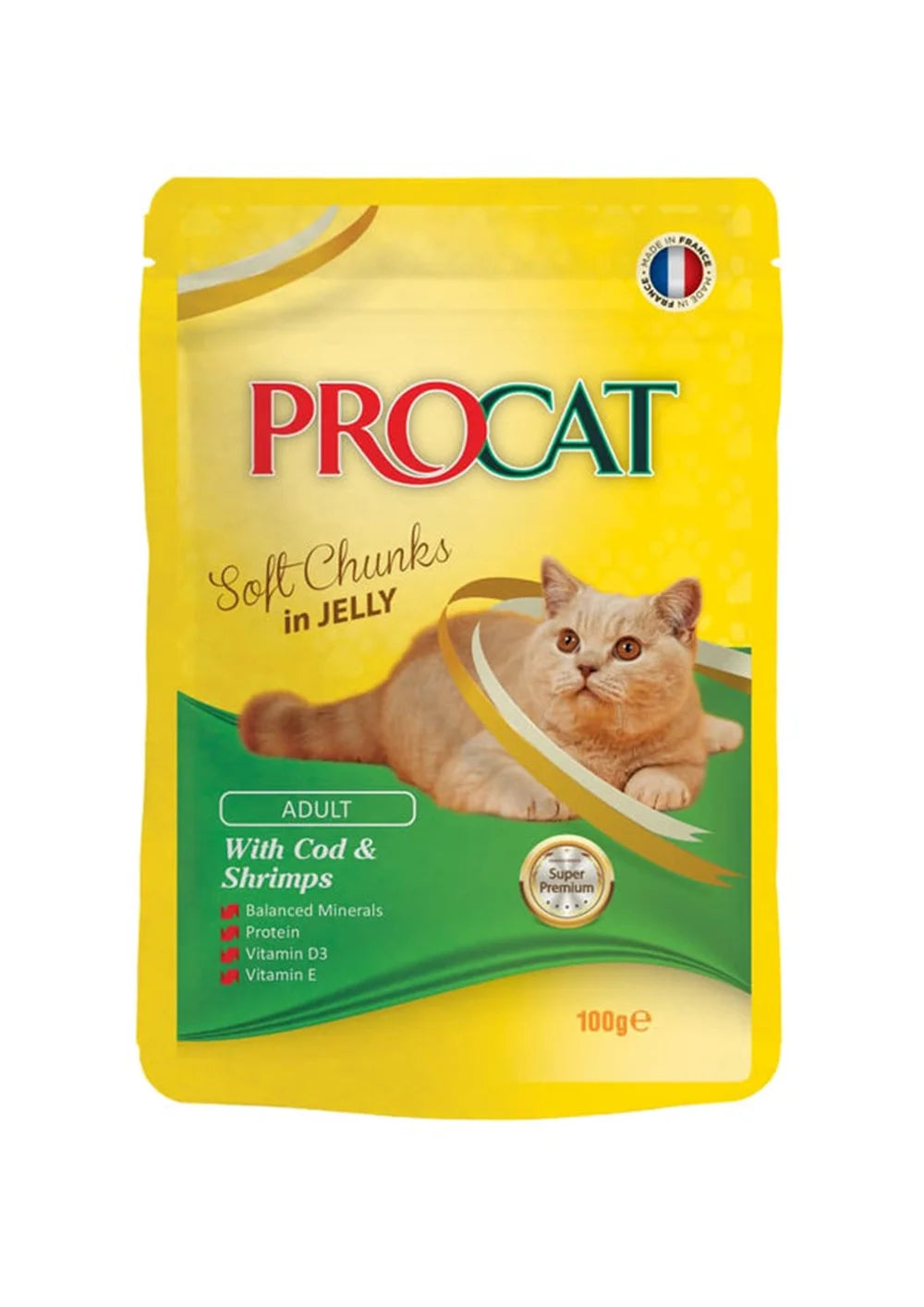 Procat With Cod & Shrimps In Jelly Adult Cat 100 g