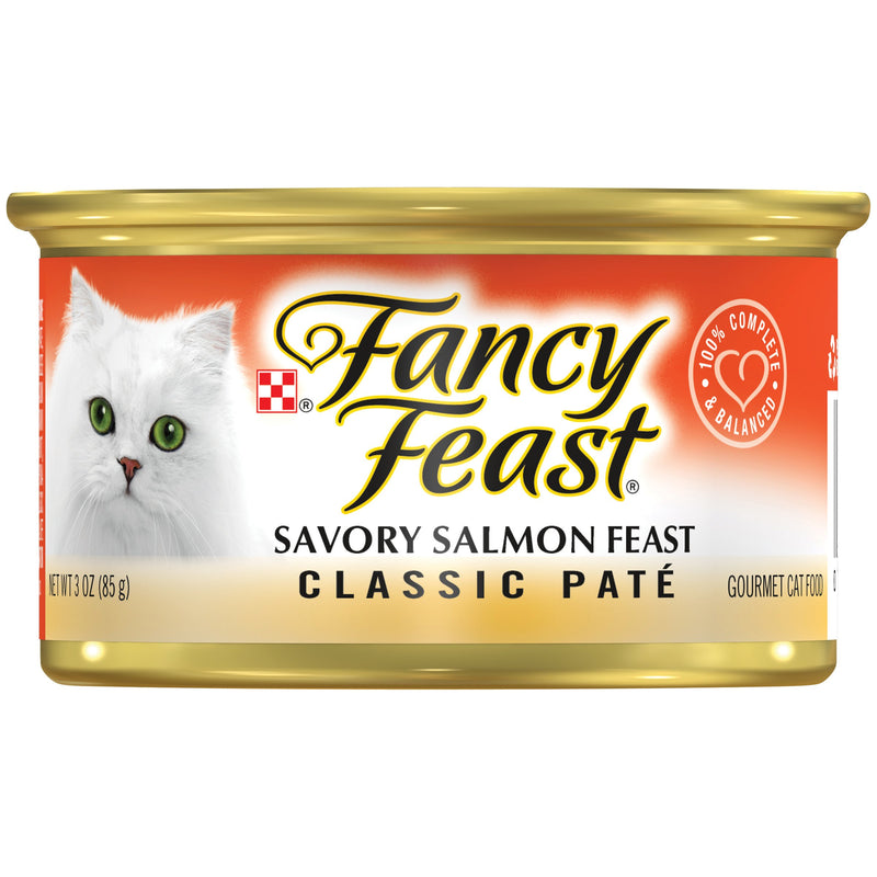 PURINA FANCY FEAST Classic Savory Salmon Wet Cat Food 85g - Amin Pet Shop