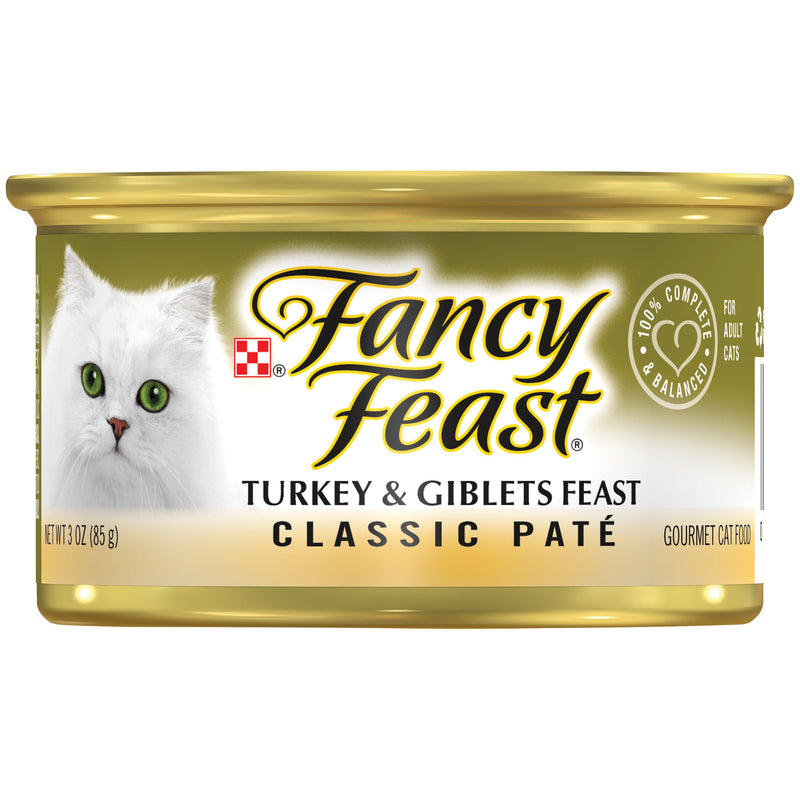 PURINA FANCY FEAST Classic Turkey & Giblets Wet Cat Food 85g - Amin Pet Shop