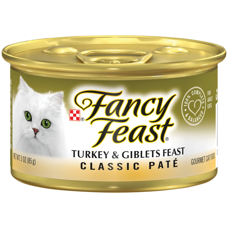 PURINA FANCY FEAST Classic Turkey & Giblets Wet Cat Food 85g - Amin Pet Shop