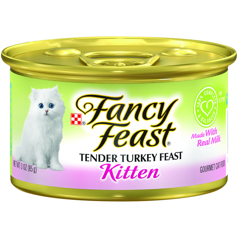 PURINA FANCY FEAST Kitten Turkey Wet Cat Food 85g - Amin Pet Shop