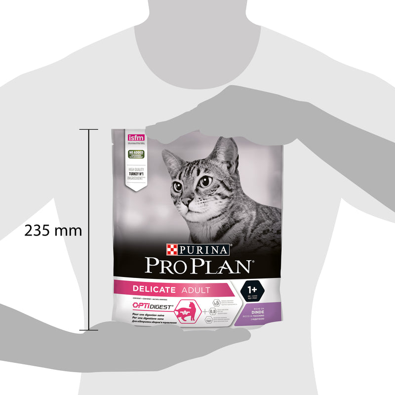 PURINA ® PRO PLAN ® Delicate Adult - OPTIDIGEST® - Rich in Turkey Dry Cat Food - 400G