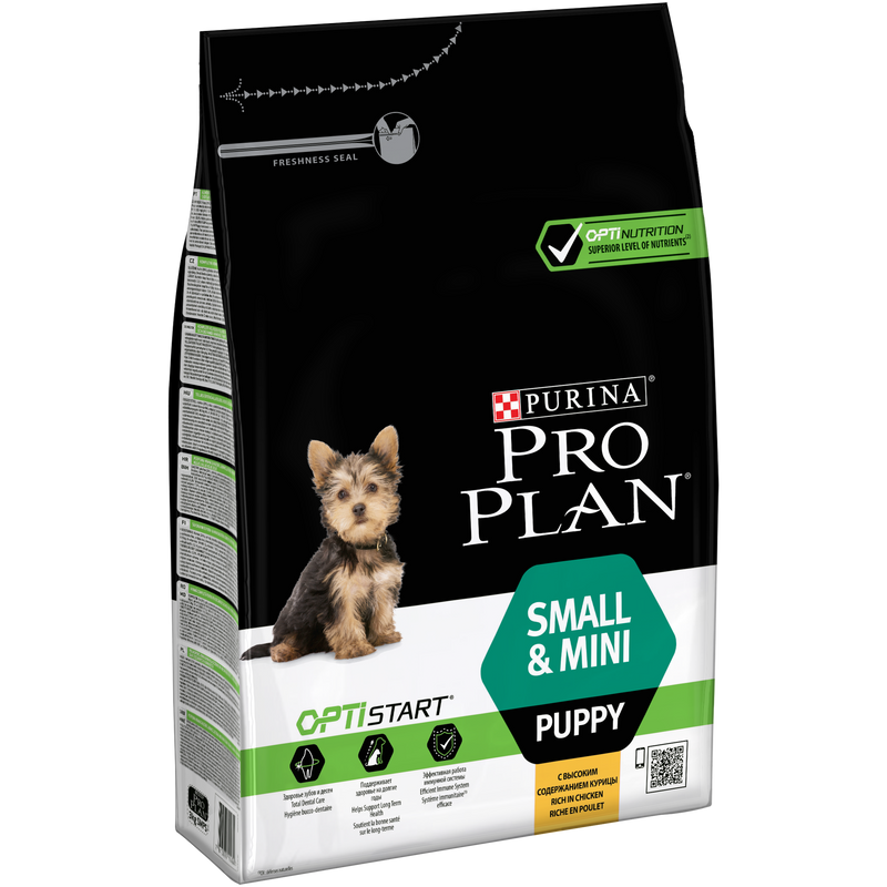 PURINA® Pro Plan® Small & Mini Puppy with OPTISTART®, Rich in Chicken Dry Dog Food - 3 KG