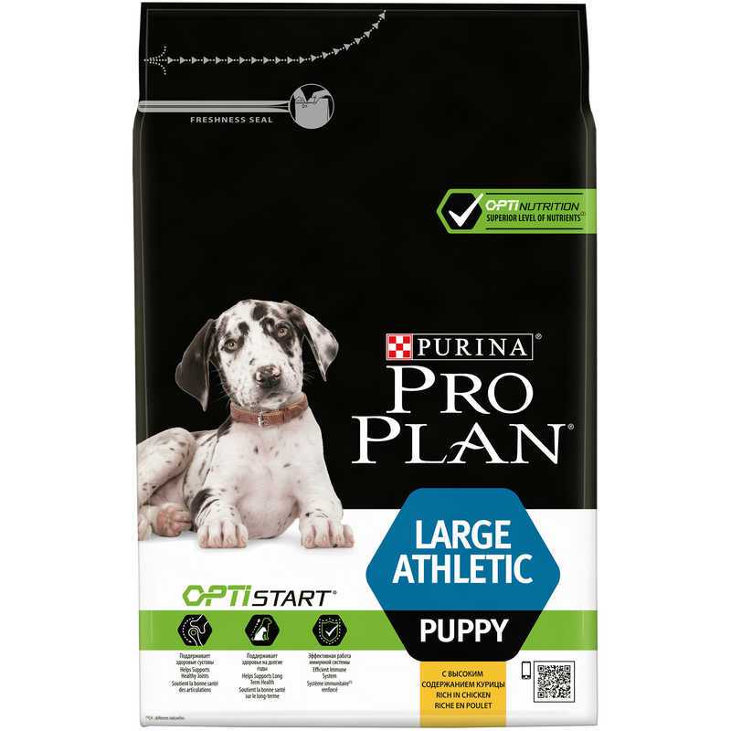 PURINA® PRO PLAN® Large Puppy Athletic with OPTISTART® Dry Dog Food Rich in Chicken - 3 KG