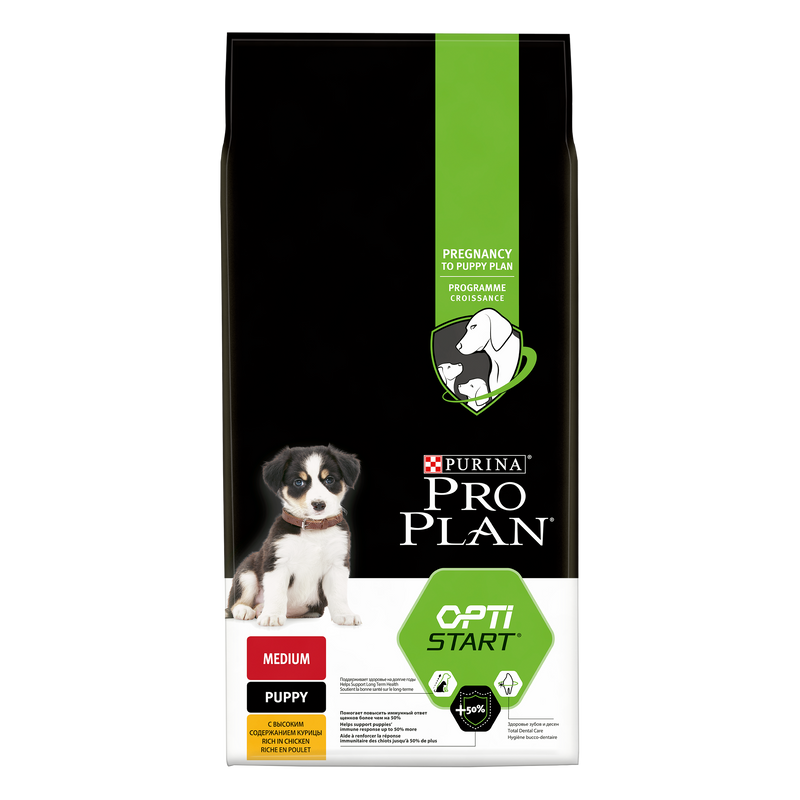 PURINA® PRO PLAN® Medium Puppy with OPTISTART® Rich in Chicken Dry Food-12 KG