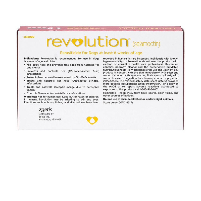 Revolution Topical Solution for Dogs, 20.1-40 lbs - 1 Pipette(Red Box)
