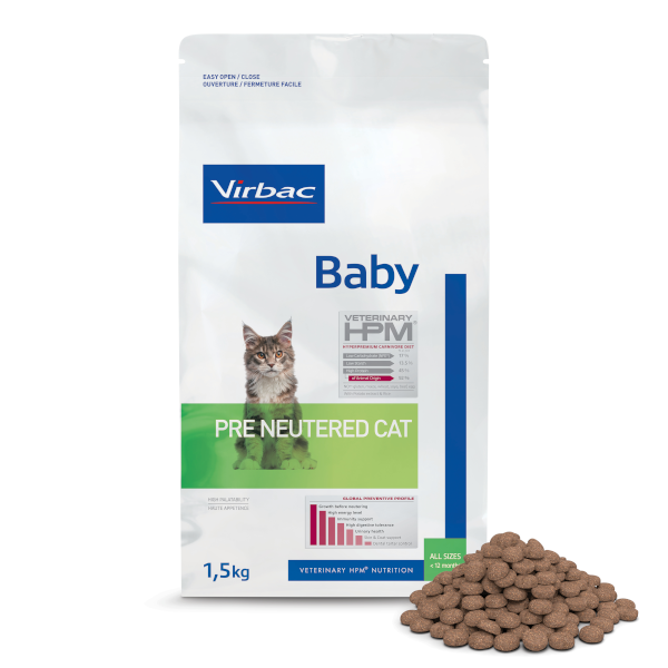 Virbac Cat Baby Pre Neutered Cat 1.5kg