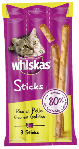 Whiskas Cat Treat With Chicken 3 Sticks