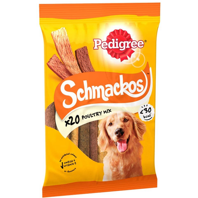 Pedigree Schmackos Dog Treats With Poultry, Pack of 20