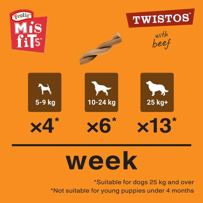 Misfits Twistos - Dog Treats with Beef