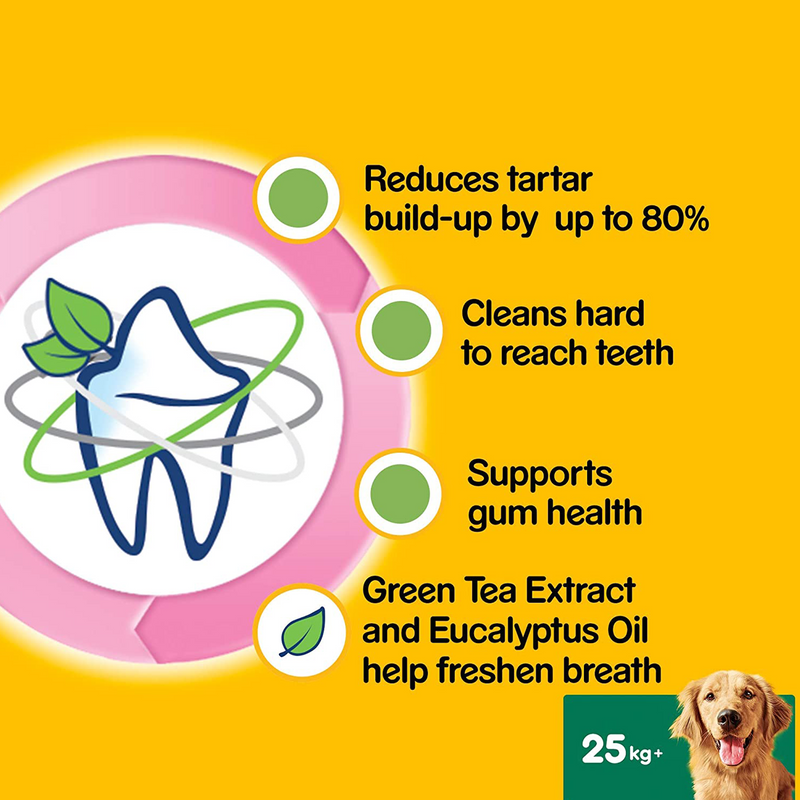 Pedigree Dentastix Fresh - Daily Dental Care Chews Small Dog 25+kg - 7 Sticks