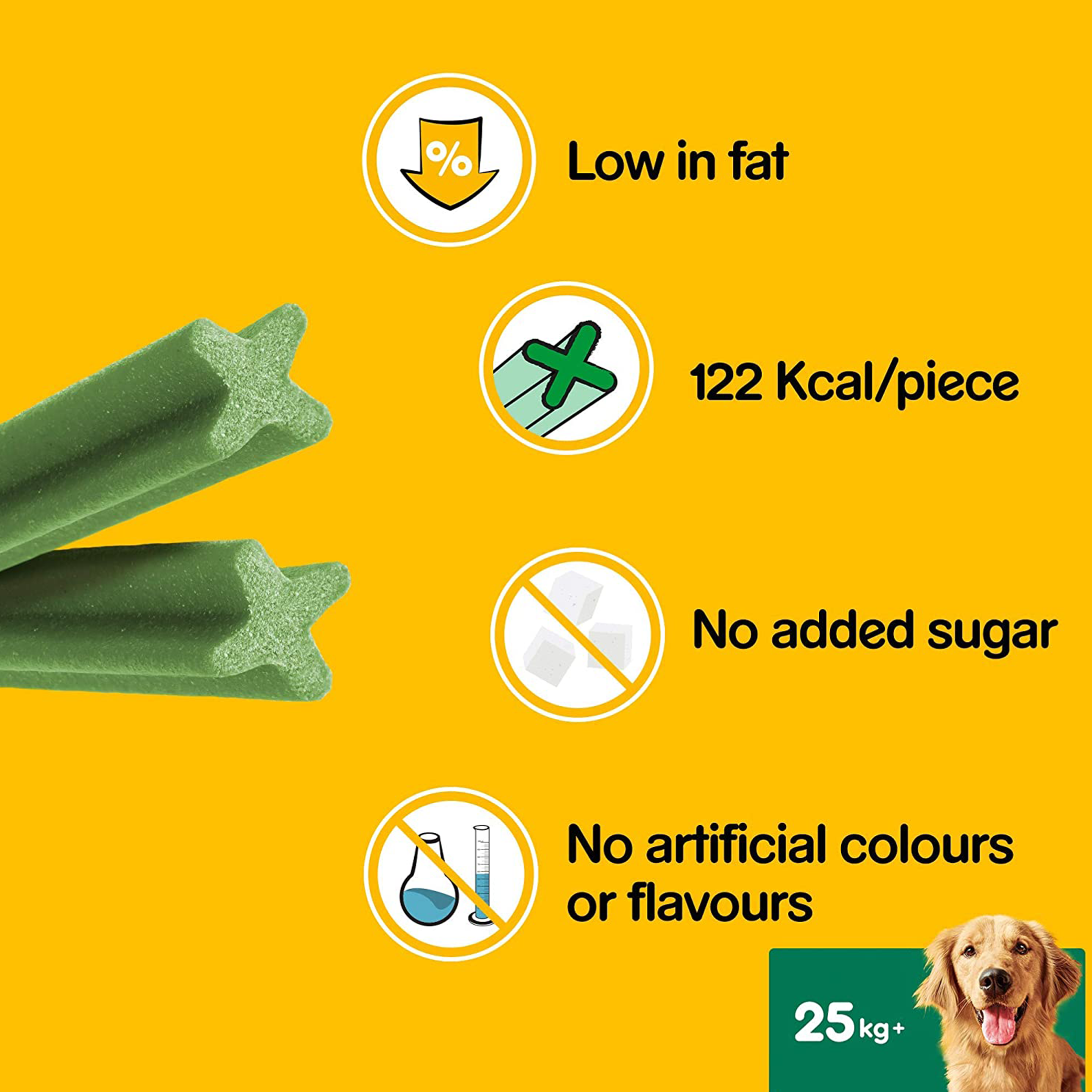 Pedigree Dentastix Fresh - Daily Dental Care Chews Small Dog 25+kg - 7 Sticks