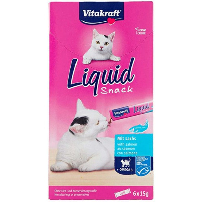 VitaKraft Cat Sticks With Salmon & omega 3 6*15g