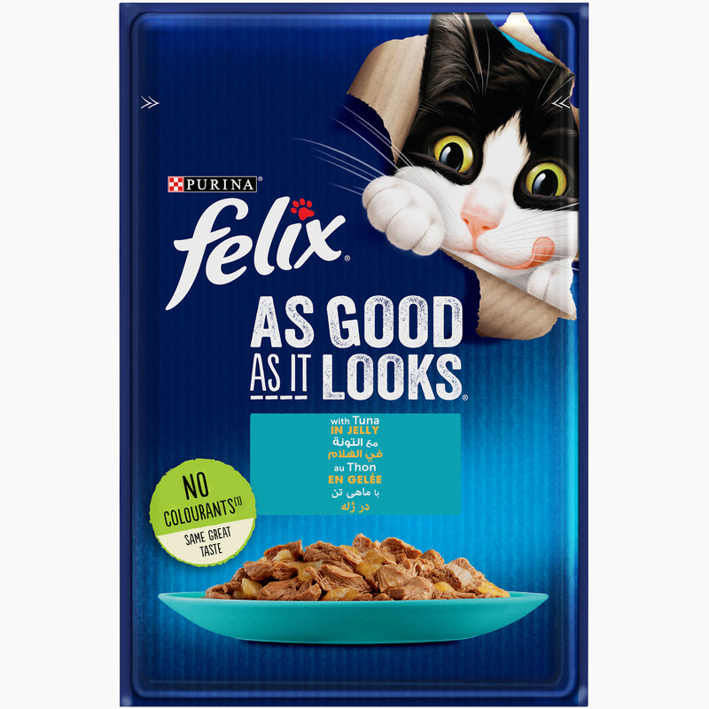 PURINA FELIX As Good as it Looks Tuna Wet Cat Food Pouch 85g