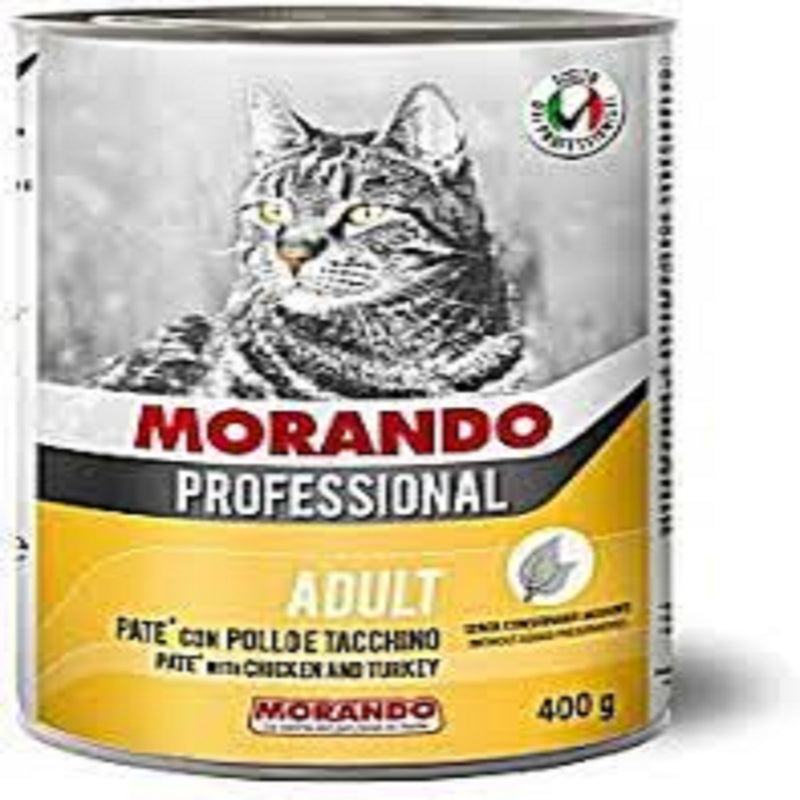 Morando Professional Cat chunks with chicken and turkey,405g