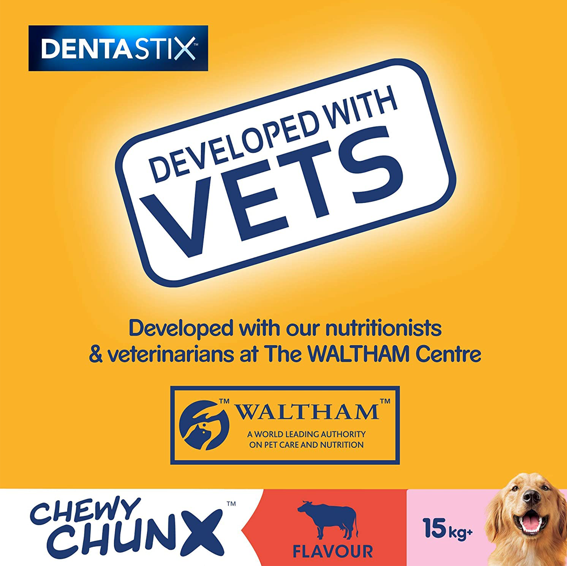 Pedigree Dentastix Chewy Chunx Maxi Dog Treat Beef Flavour