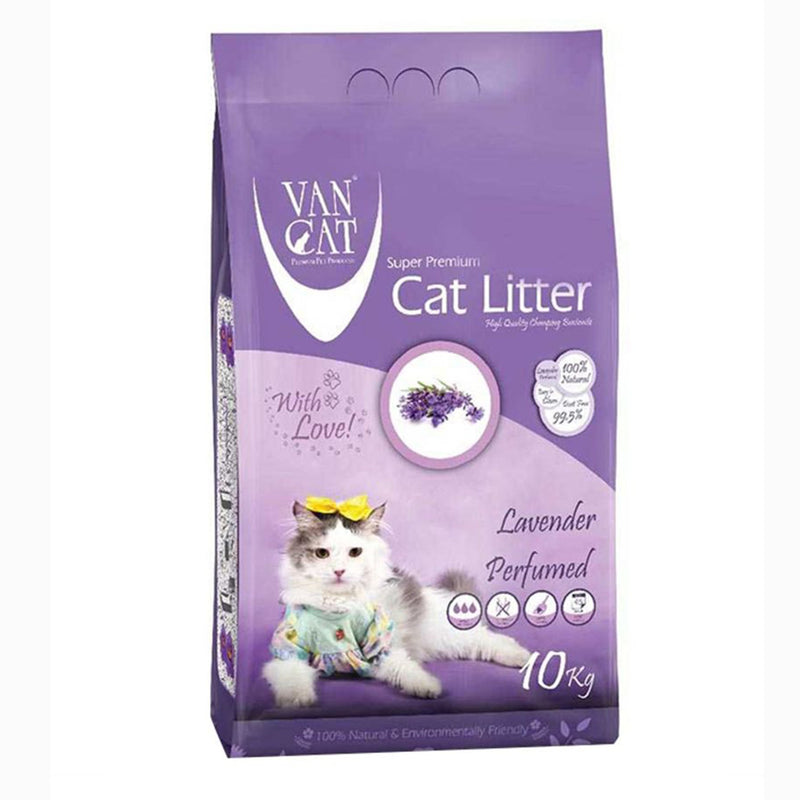 VanCat Cat Litter - Lavender 10kg - Amin Pet Shop