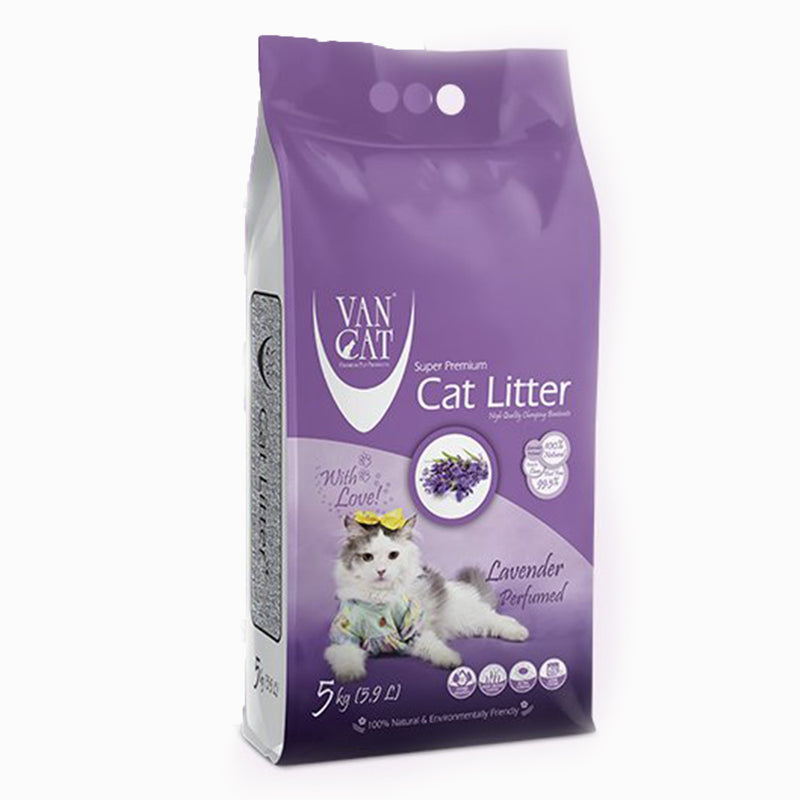 VanCat Cat Litter - Lavender 5kg - Amin Pet Shop