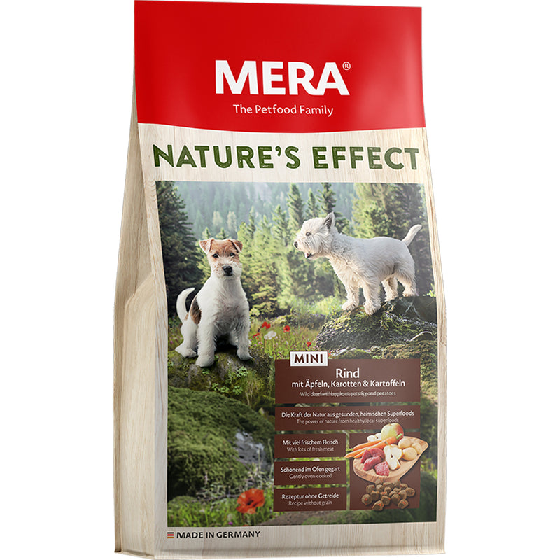 MERA NATURE'S EFFECT Mini Rind with apple, carrots & potatoes 3kg