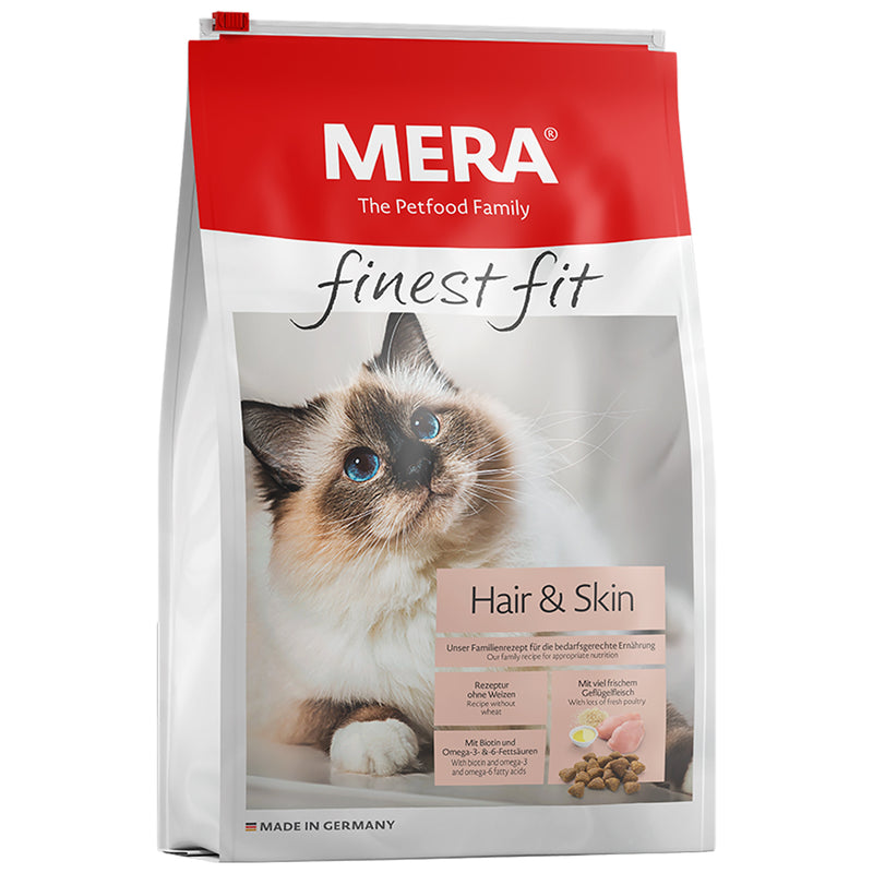MERA finest fit Hair & Skin Dry food for cats with skin or coat problems 4kg - Amin Pet Shop