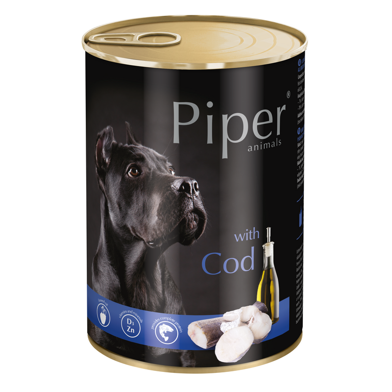 Piper Animals Dog Food with Cod 400g