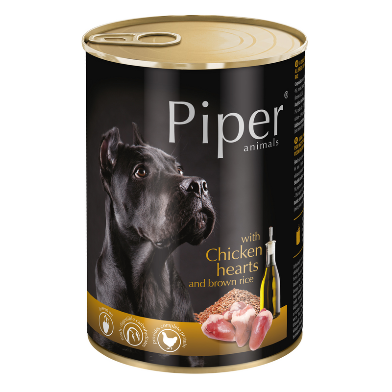 Piper with Chicken Hearts and Brown Rice - 800g