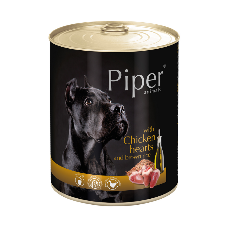Piper with Chicken Hearts and Brown Rice - 800g