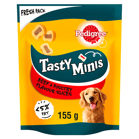 PEDIGREE® Tasty Minis Beef & Poultry 155g - Amin Pet Shop