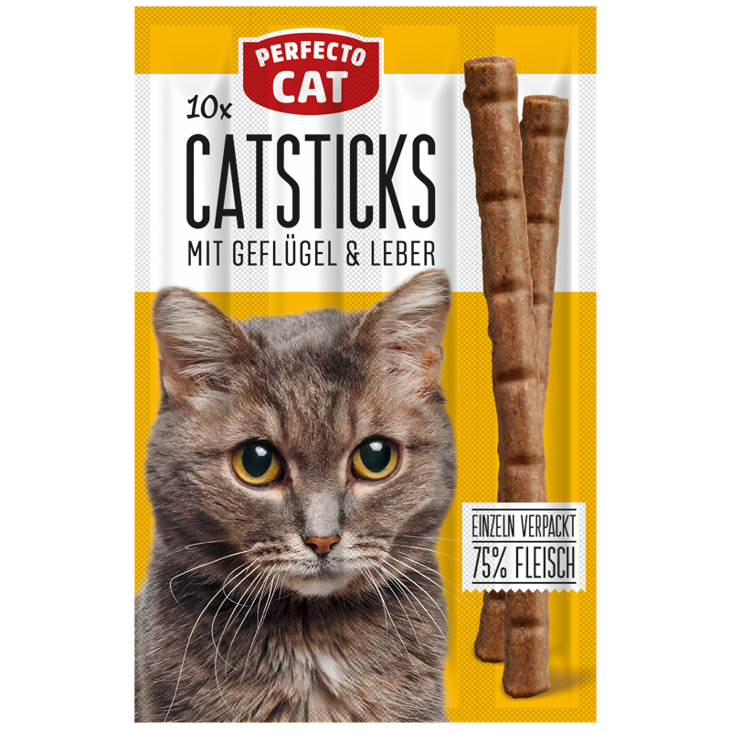 Perfecto Cat 10 Sticks - Poultry & Liver